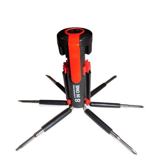 8 In 1 Multi-function Screwdriver Kit With Led Portable Torch - Happy Price - Image 1