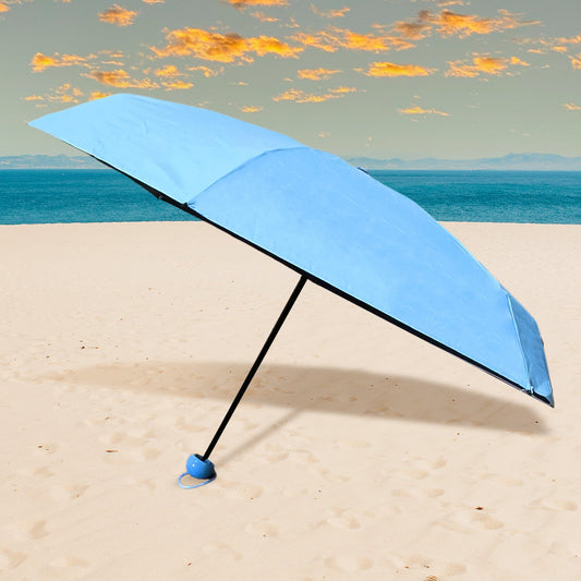 5 Fold Compact Umbrella with Capsule Case (1 Pc) - Happy Price - Image 1