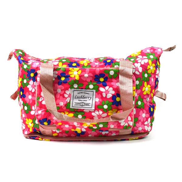 Expandable Folding Travel Duffel Bag with Wet/Dry Pocket - 6 Pockets - Happy Price - Image 5