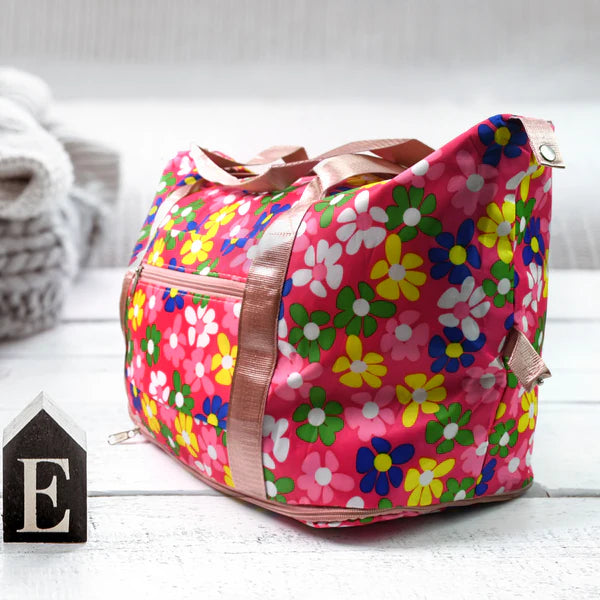 Expandable Folding Travel Duffel Bag with Wet/Dry Pocket - 6 Pockets - Happy Price - Image 2