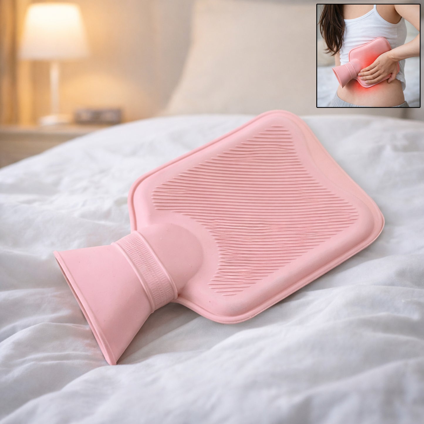 Reusable Hot Water Bag for Pain Relief & Warm Compress Therapy (1 Pc) - Happy Price - Image 2