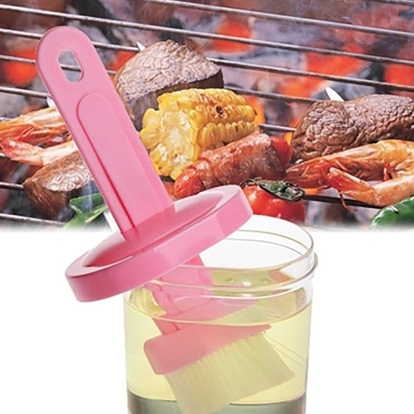Multi-purpose Silicone Durable Spatula With Holder ( Pack Of 1 Pcs) - Happy Price - Image 1