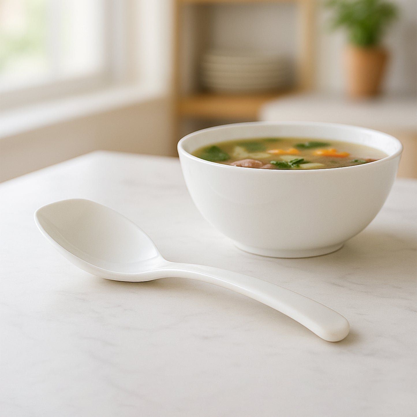 Non-Stick Rice Serving Spoon (1 Pc) - Heat Resistant, Ergonomic Handle - Happy Price - Image 3