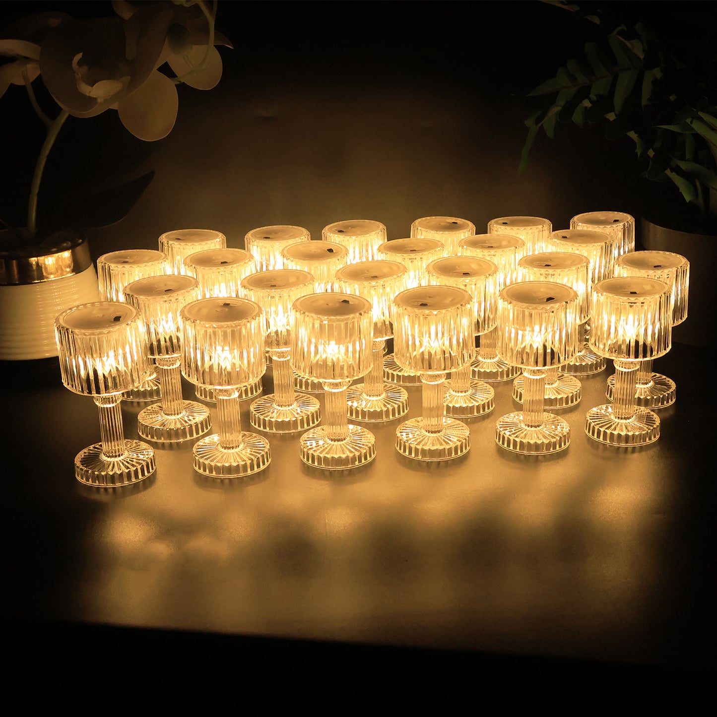 Set of 24 LED Crystal Effect Mini Table Lamps - Happy Price - Image 6