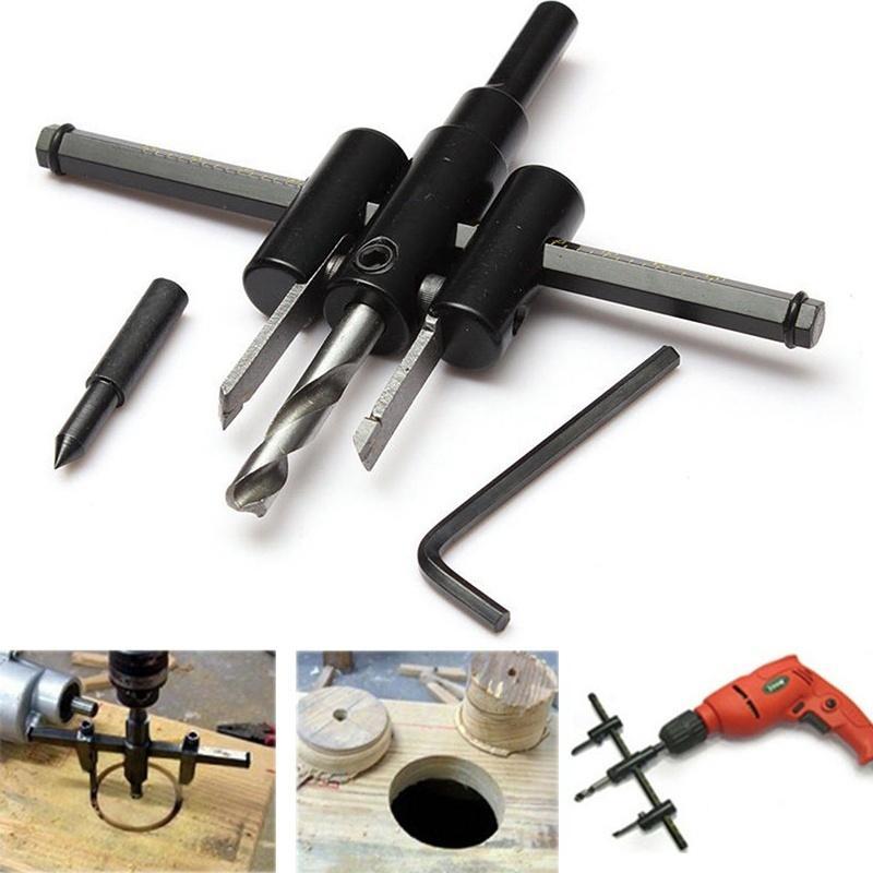 Adjustable Circle Hole Saw Drill Bit Cutter - Happy Price - Image 1