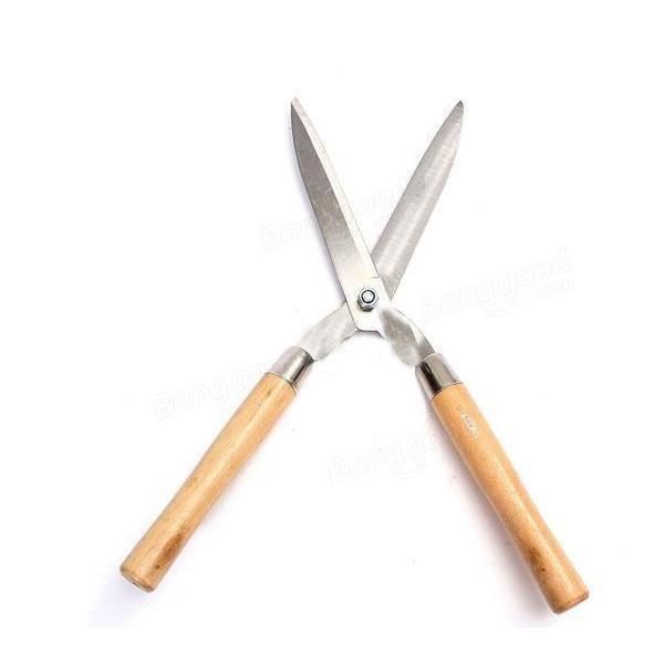 Wooden Handle Hedge Shears Bush Clipper - Happy Price - Image 1