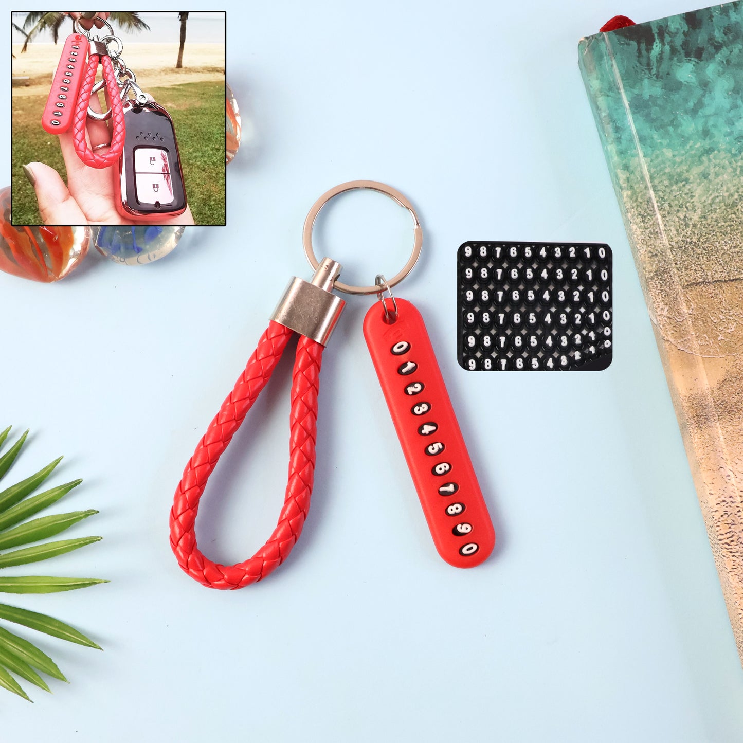 Numbered Anti-Lost Keychain for Keys & Bags - 1 Pc - Happy Price - Image 7