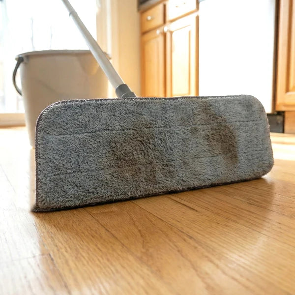40x13 Cm Microfiber Flat Mop Pad Refill (1 Pc) - Washable & Reusable Floor Cleaning Cloth - Happy Price - Image 4