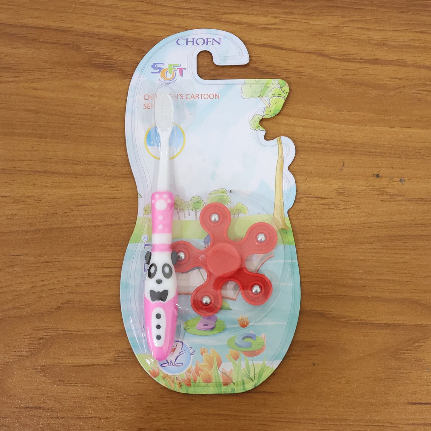 Kids Toothbrush & Fidget Spinner Fun Set - Panda Design - Happy Price - Image 7