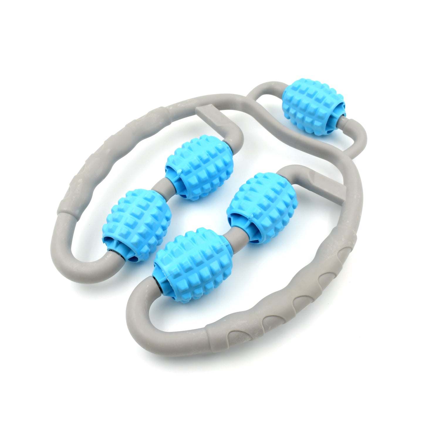 Muscle Massage Roller 5 Wheels Relieve Soreness Leg Muscle Roller Fitness Roller Muscle Relaxer Massage Roller Ring Clip All Round Massaging Uniform Force Elastic Pp Drop Shaped For Home Use (1 Pc) - Happy Price - Image 4