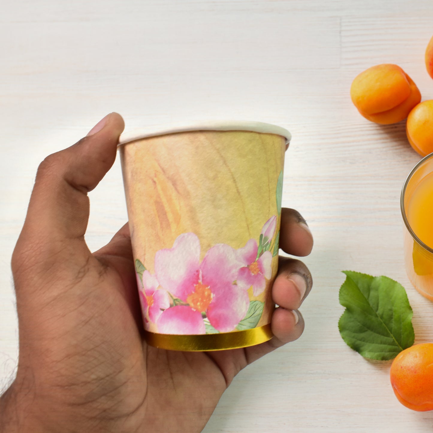 Disposable Paper Cups Disposable Tea Coffee Cups (3 Pcs Set  Mix Color) - Happy Price - Image 3