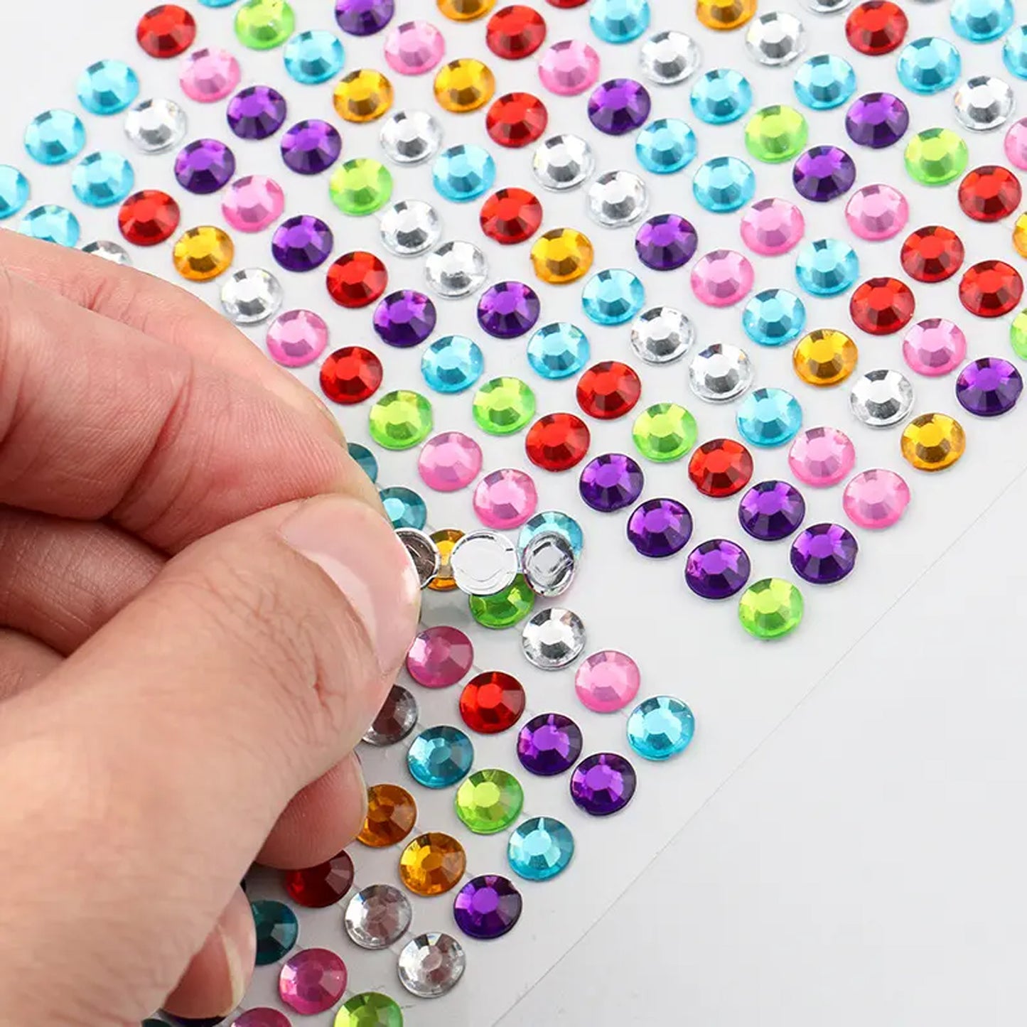 Self Adhesive Multi Size Shaped Shining Stones Crystals Stickers For Art  Craft Mobile Phone Decoration Jewellery Making School Projects Creative Work - Happy Price - Image 4