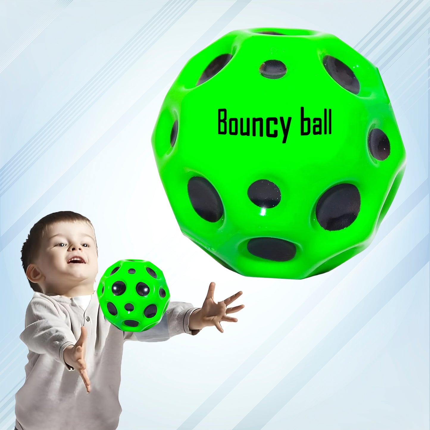 Rubber Super Bouncy Coral Star Anti Stress Ball Multicolor (1 Pc) - Happy Price - Image 2