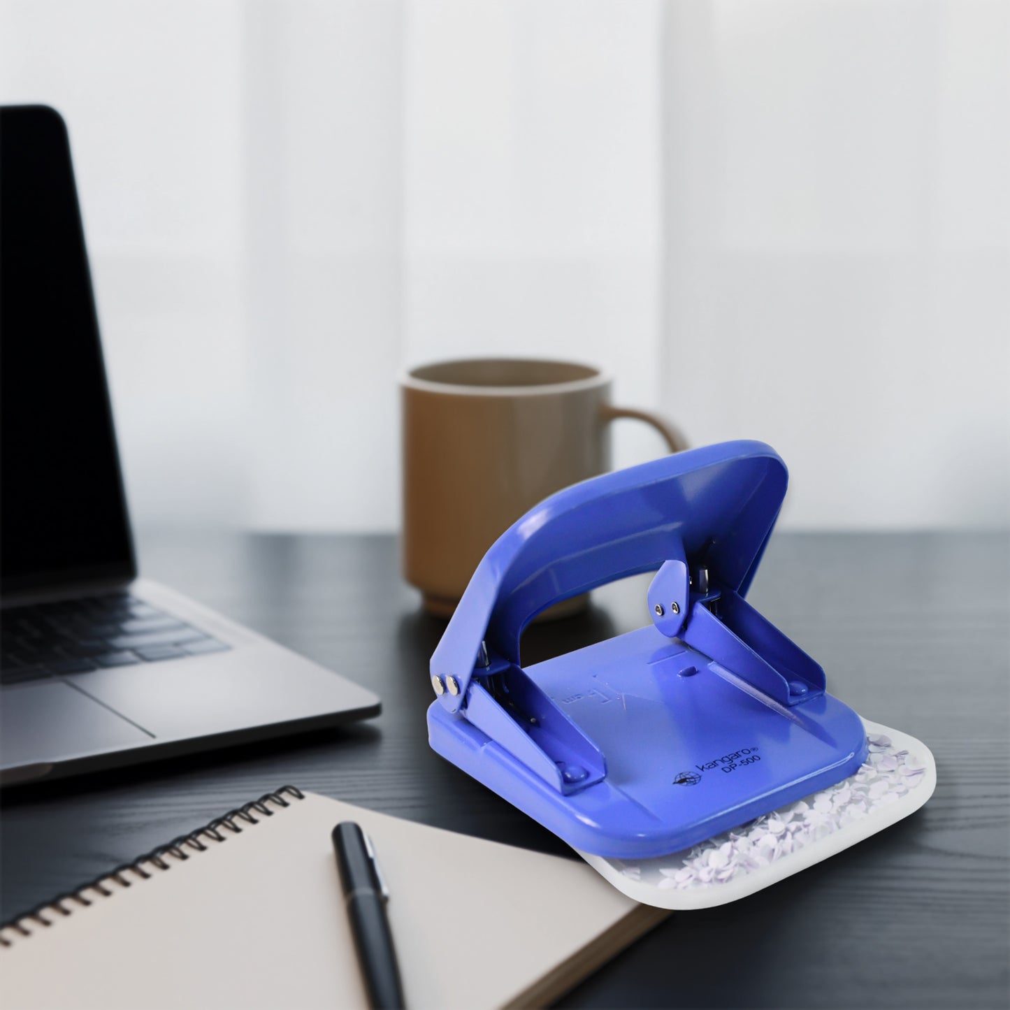 Heavy Duty Two-Hole Punch Machine with Metal Base - Up to 22 Sheets - Happy Price - Image 6