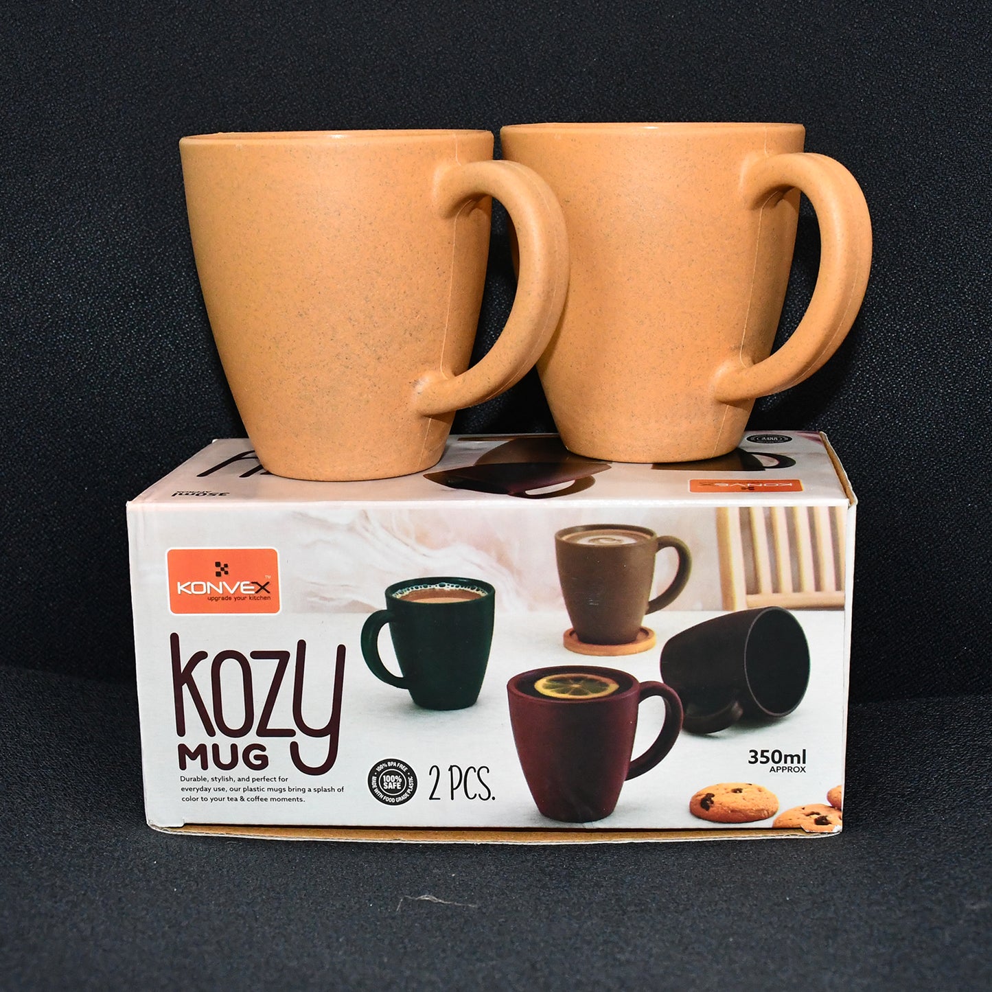 Set of 2 Premium 350ml Coffee and Tea Mugs - Happy Price - Image 6