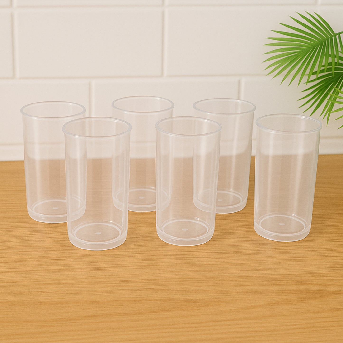 Clear Plastic Martini Glasses Set - 6 Pc, 300ml Each - Happy Price - Image 7