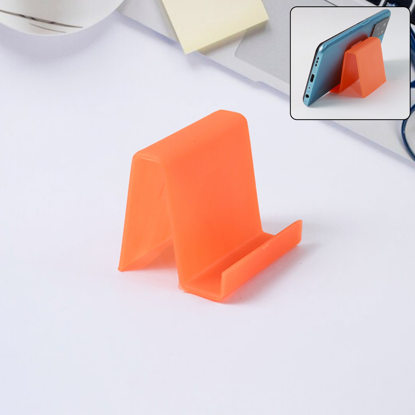 Durable Plastic Mobile Phone Stand With Angled Support (1 Pc  Mix Color) - Happy Price - Image 2