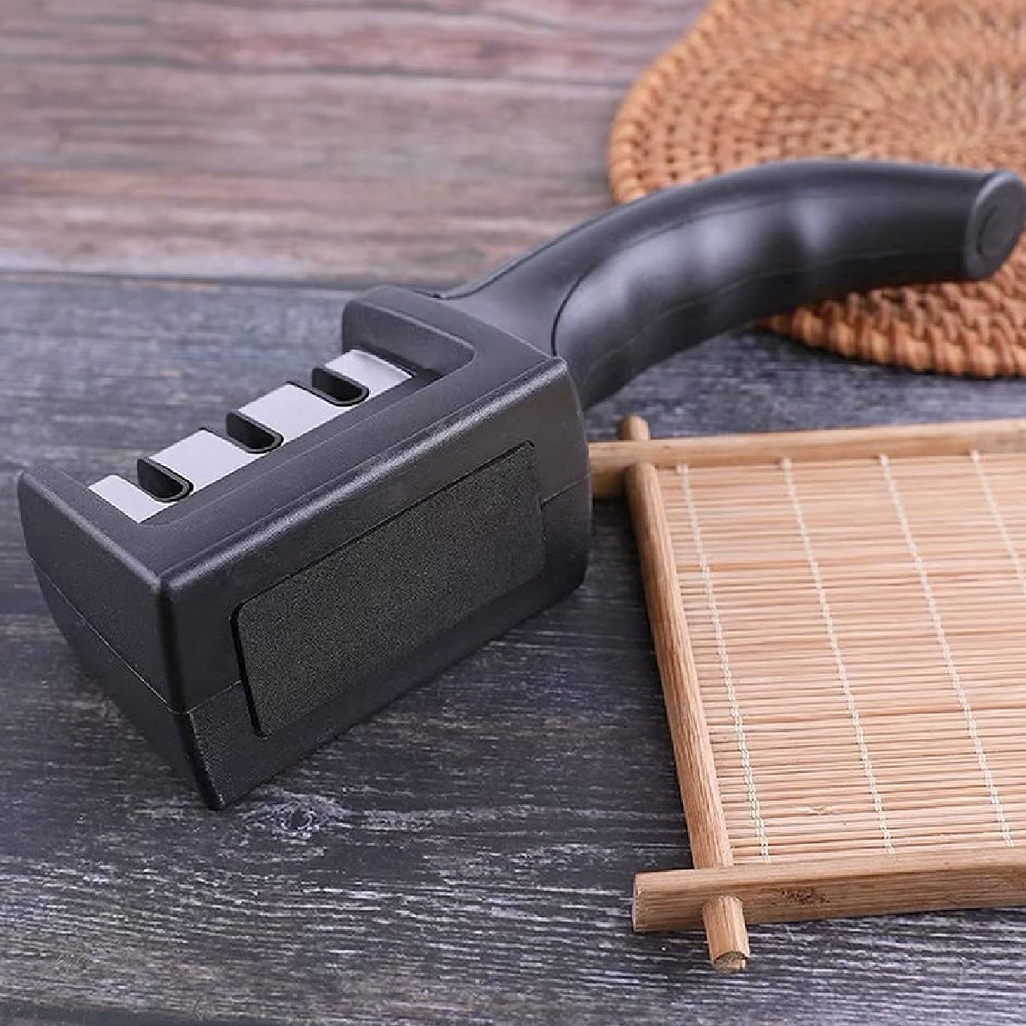 Manual Red Knife Sharpener 3 Stage Sharpening Tool For Ceramic Knife And Steel Knives. - Happy Price - Image 7