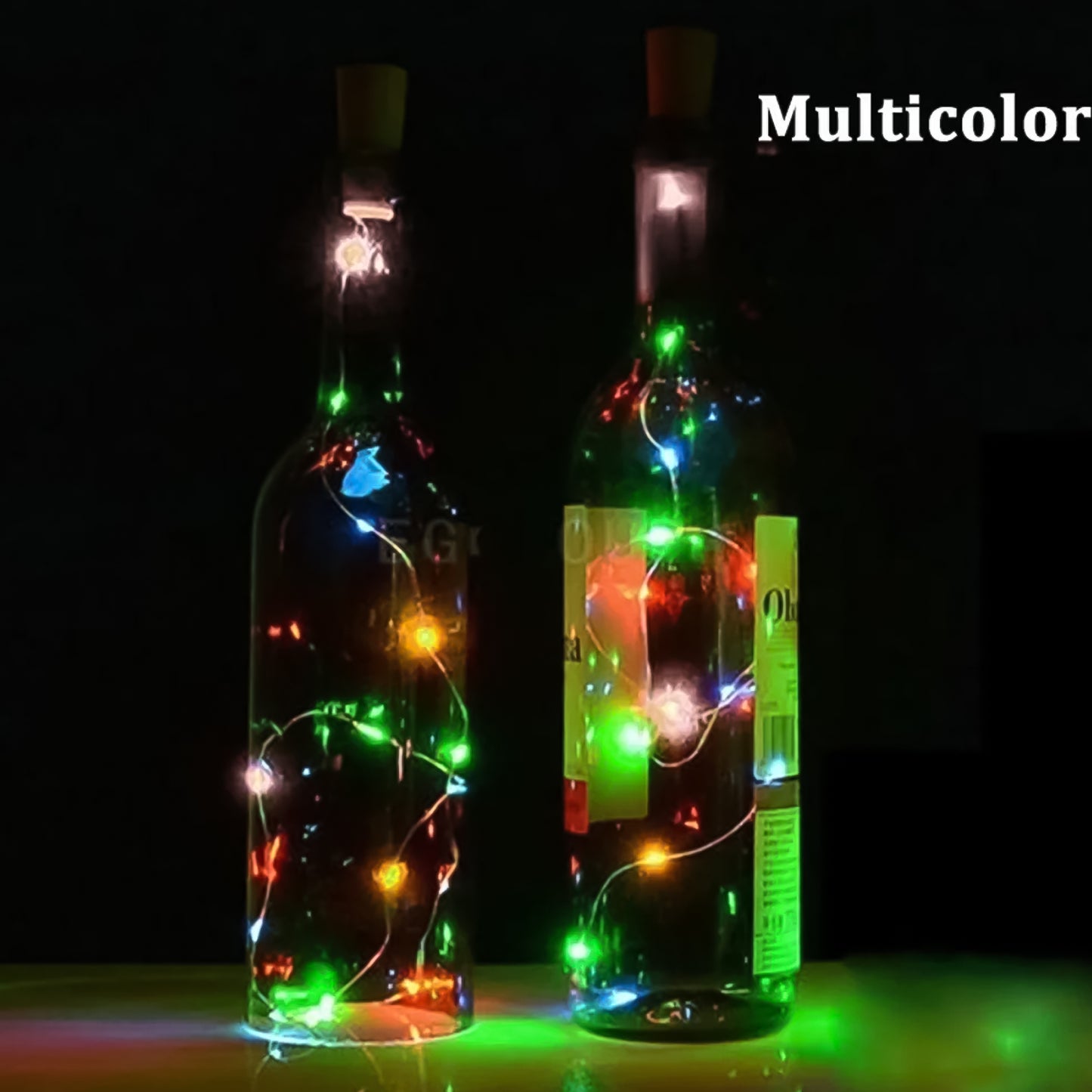 Wine Bottle Cork String Light  Multi Led  2m Cable Length Copper Wire Battery Operated (Multicolor Light  1 Pc) - Happy Price - Image 3