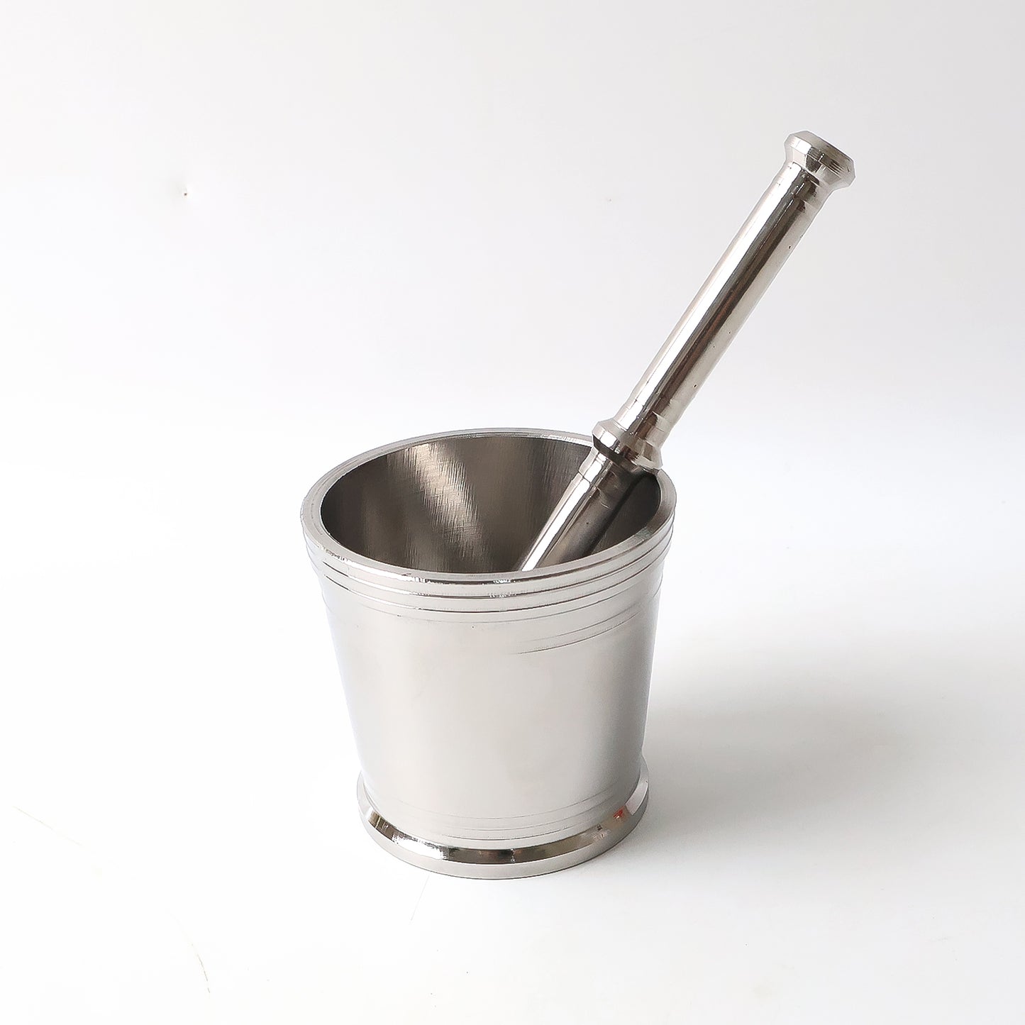 Heavy Duty Stainless Steel Mortar and Pestle Set - 2 Pc Khalbatta for Spices - Happy Price - Image 2