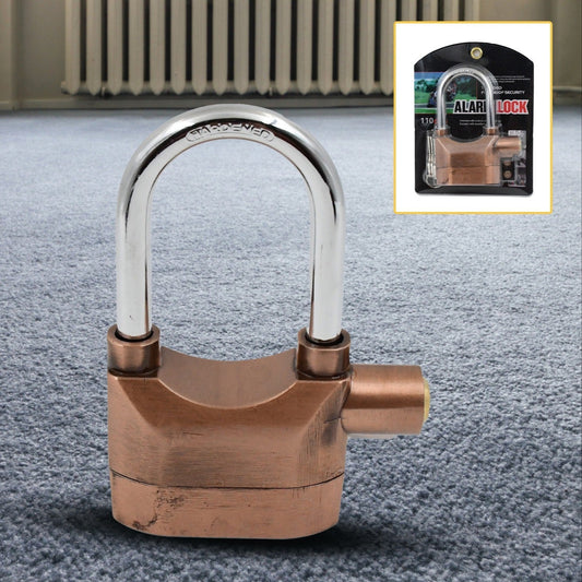 Brown Security Alarm Metallic Lock System With 3 Keys (1 Set) - Happy Price - Image 1
