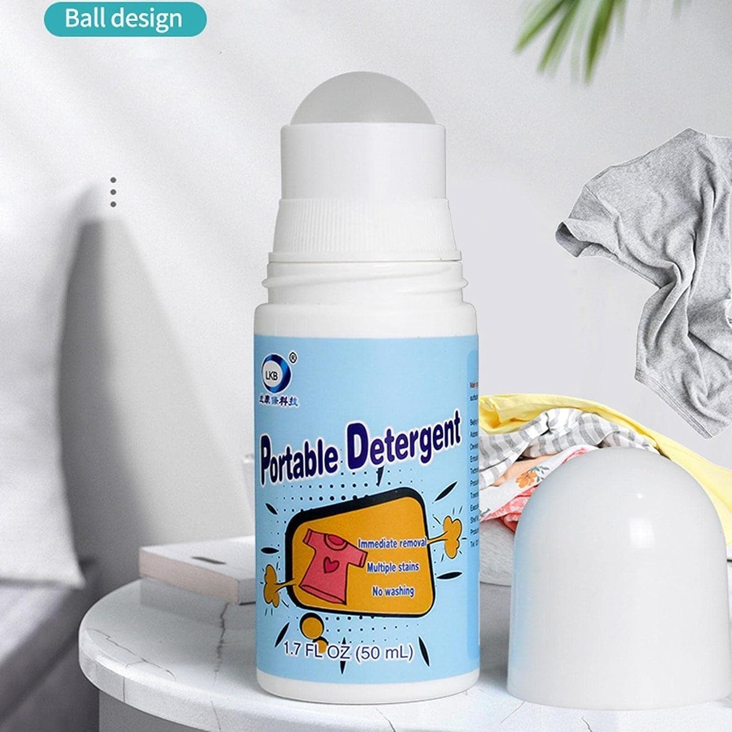 Clothes Stain Remover Bead Design Emergency Stain Rescue Roller-ball Cleaner For Natural Fabric Removes Oil Almost All Types Of Fabrics - Happy Price - Image 5