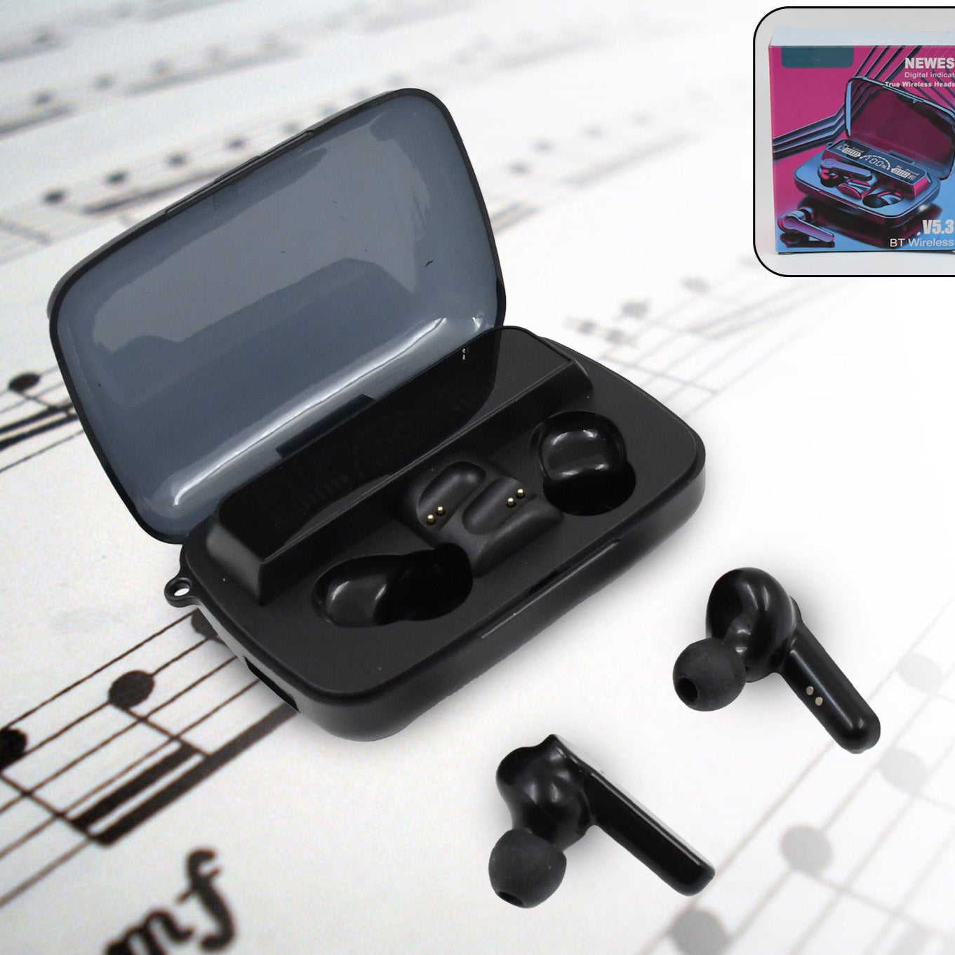 Wireless M19 Bluetooth Headphones True Wireless Airbuds - Happy Price - Image 1