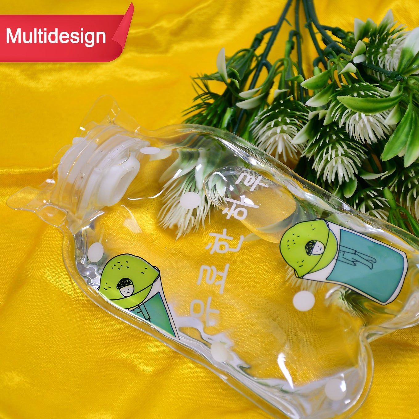 Transparent Multi Design Small Hot Water Bag With Cover For Pain Relief Neck Shoulder Pain And Hand Feet Warmer Menstrual Cramps. - Happy Price - Image 1