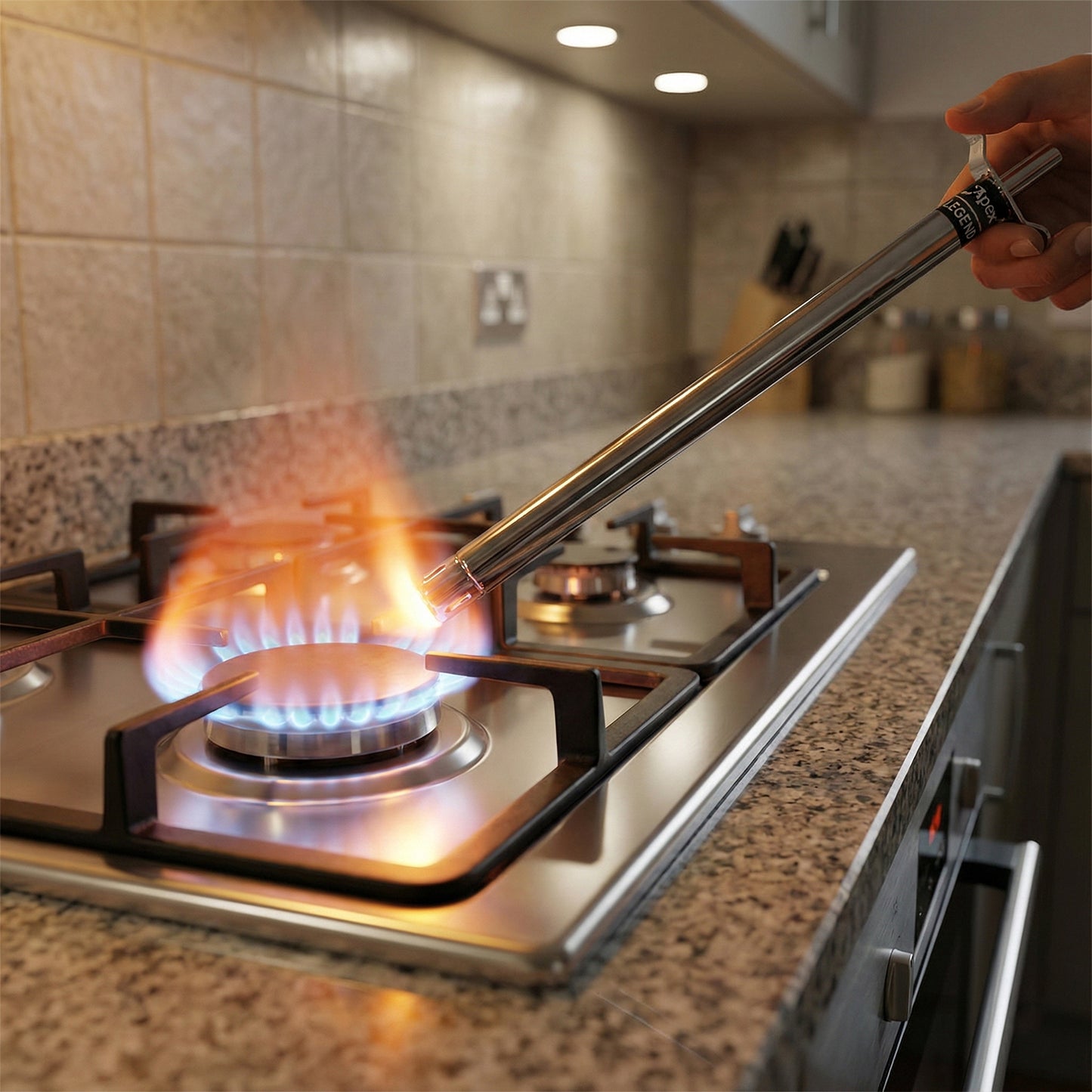 1 Foot Long Stainless Steel Gas Stove Lighter with Spark Ignition - Happy Price - Image 5