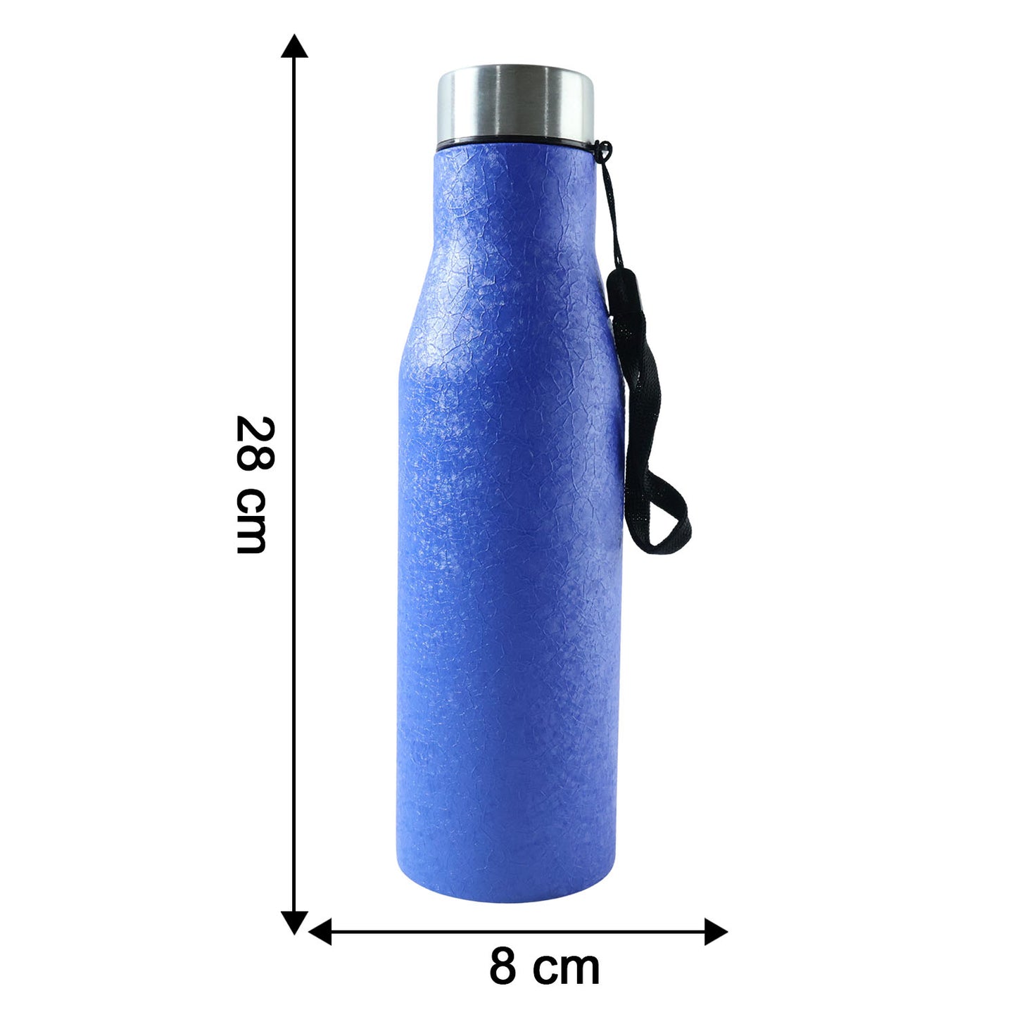 Classic Blue Stainless Steel Water Bottle - 1000 ML, 1 Pc - Happy Price - Image 5