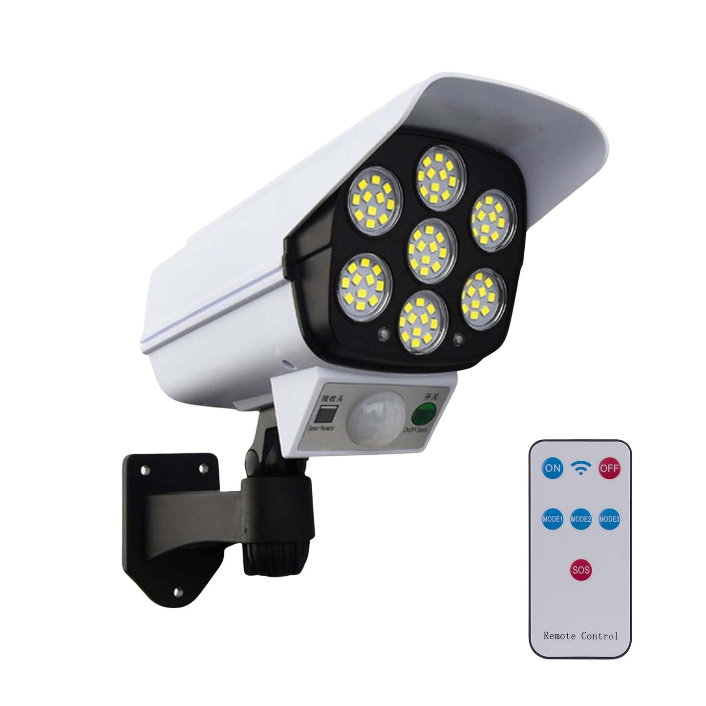 Solar Security Dummy Camera Wall Light with Motion Sensor - 1 Pc - Happy Price - Image 1