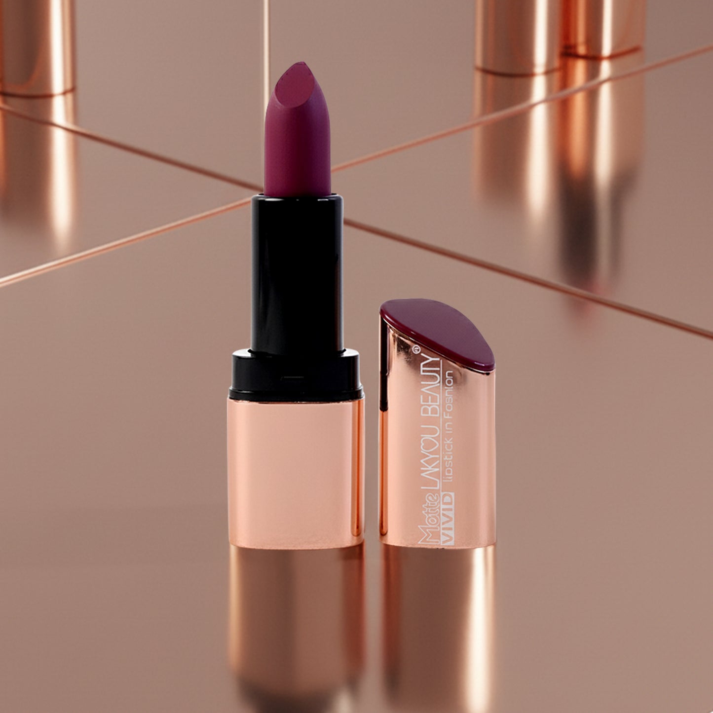 Vivid Matte Lipstick - 1 Pc, Rich Pigment, Comfortable Wear - Happy Price - Image 3