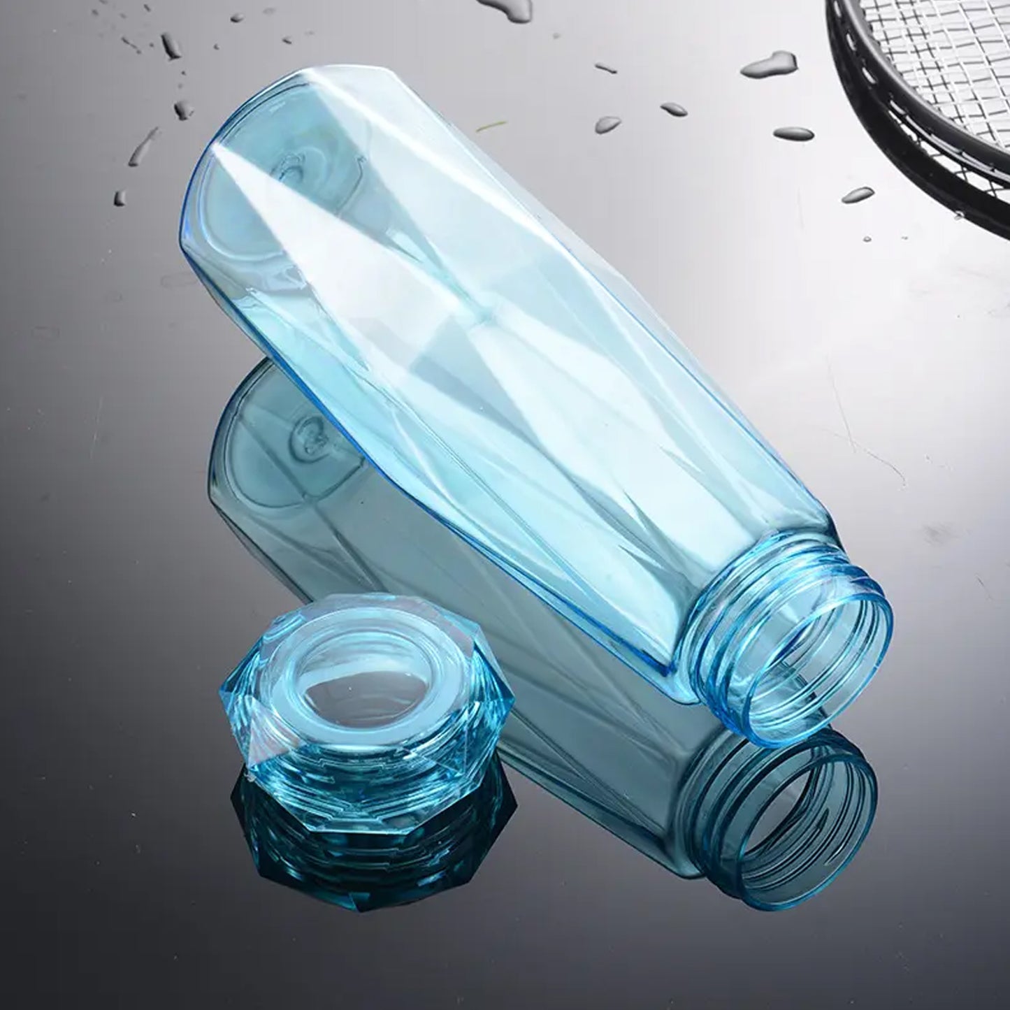 Glass Fridge Water Bottle Plastic Cap With Two Water Glass For Home  Kitchen Use - Happy Price - Image 4