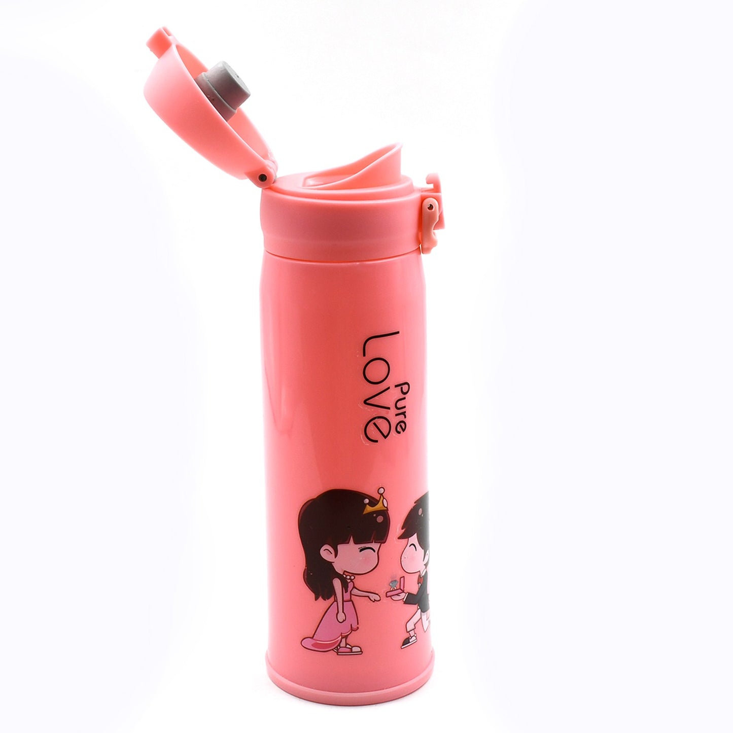 Pure Love Outdoor Sport Water Bottle 500ml Leak Proof Bpa-free For Travel Cold And Hot Water Glass Water Bottle With Daily Water Intake For Gym And Children Fridge For Home Office School (Moq - 80 Pc) - Happy Price - Image 5