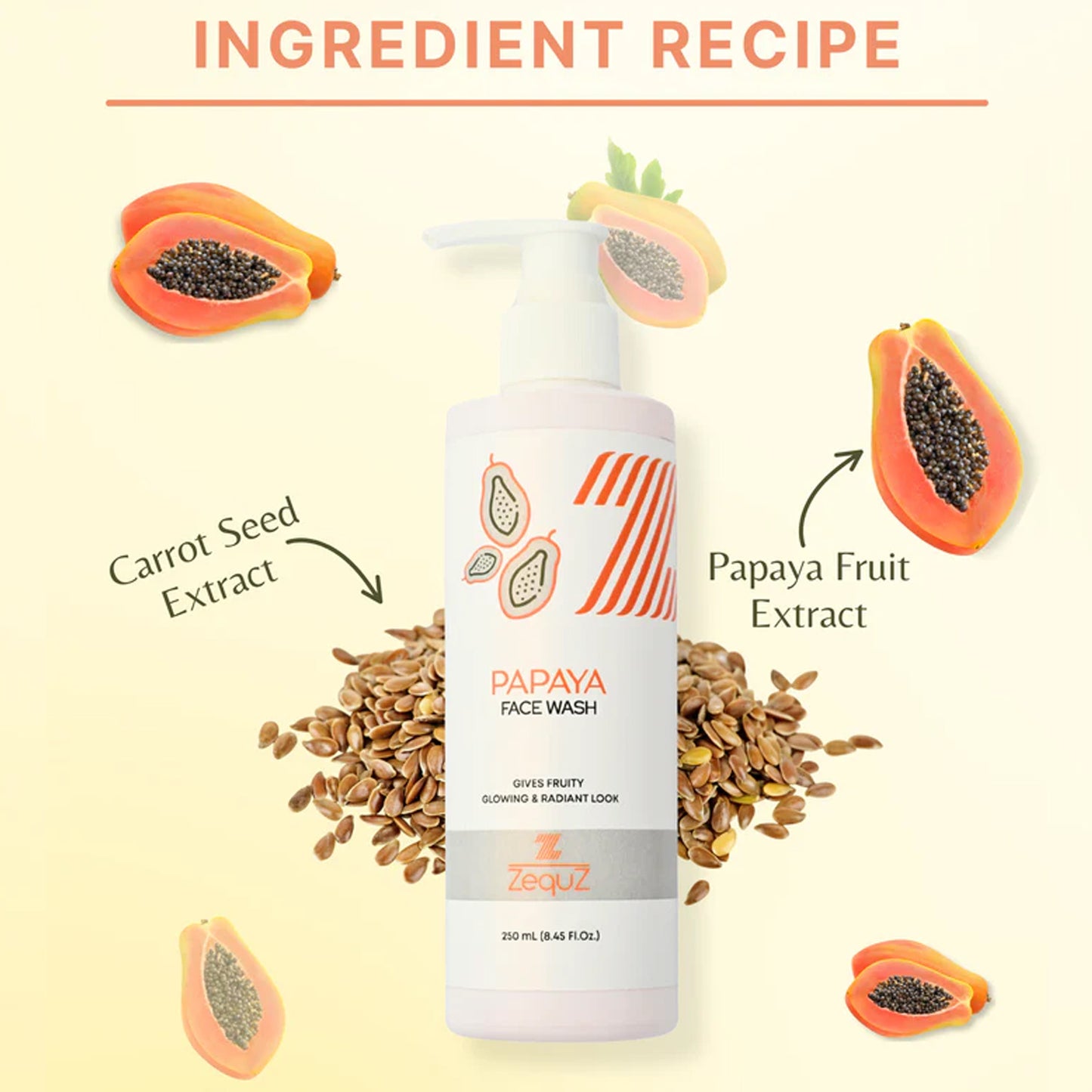 Papaya Face Wash - Gentle Daily Cleanser for Radiant Skin (250 ML) - Happy Price - Image 5
