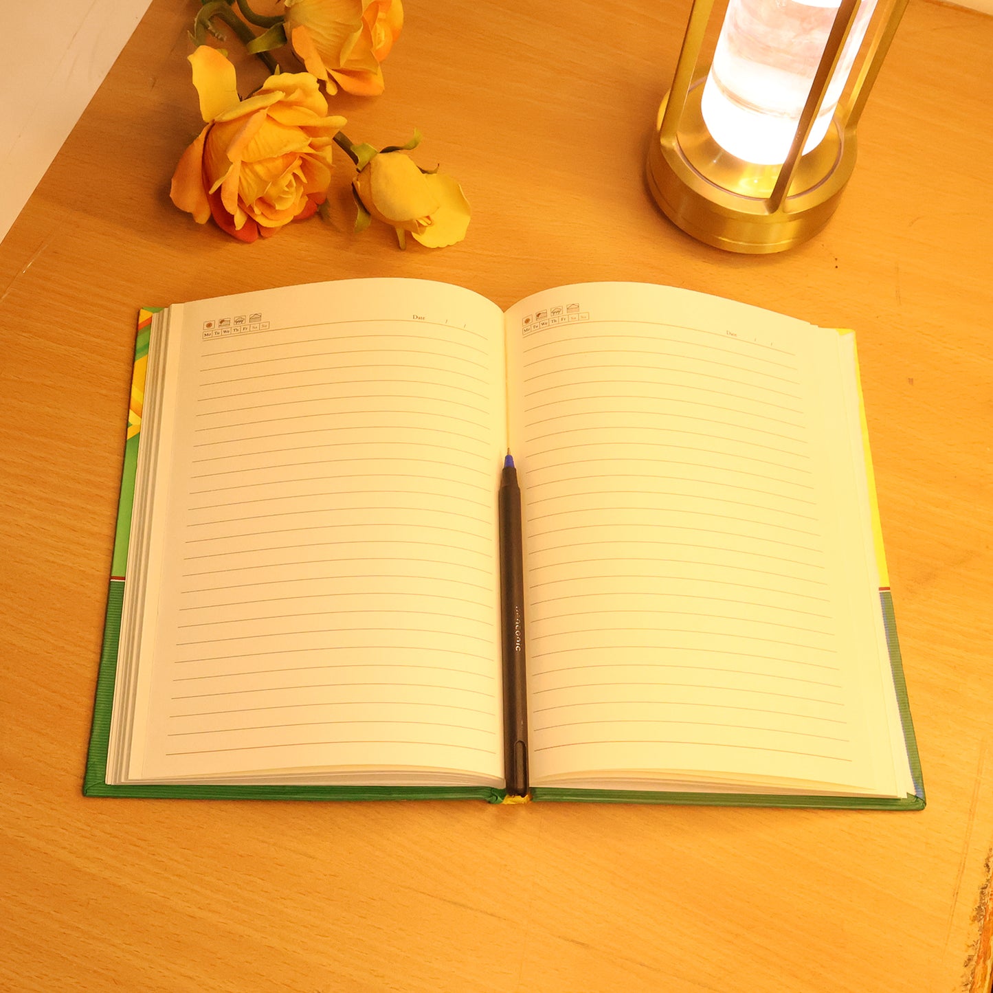 Hardcover Ruled Notebook With Calendar  160 Pages 22x16 Cm (1 Pc) - Happy Price - Image 5