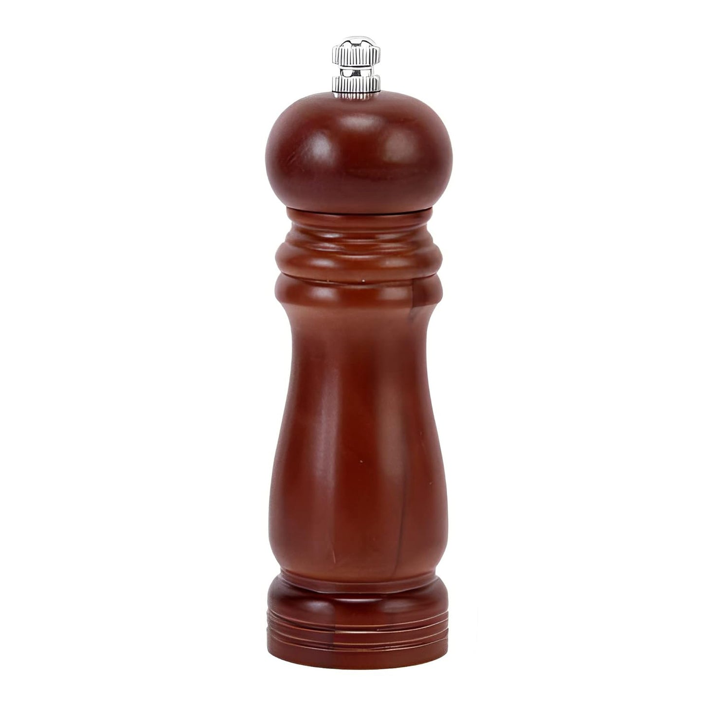 Wooden Pepper Mill Grinder, 8 Inch Tall - Adjustable Ceramic Grinder (1 Pc) - Happy Price - Image 3