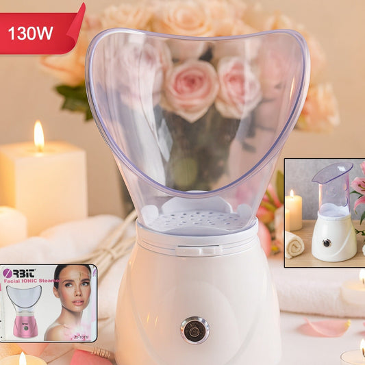 130W Ionic Facial Steamer & Steam Inhaler for Skin Care and Cold Relief - 1 Pc - Happy Price - Image 1