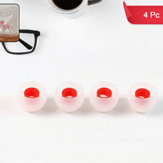 4 Pc Silicone Earbud Tips - Soft In-Ear Replacements for TWS & Wired Earphones - Happy Price - Image 1