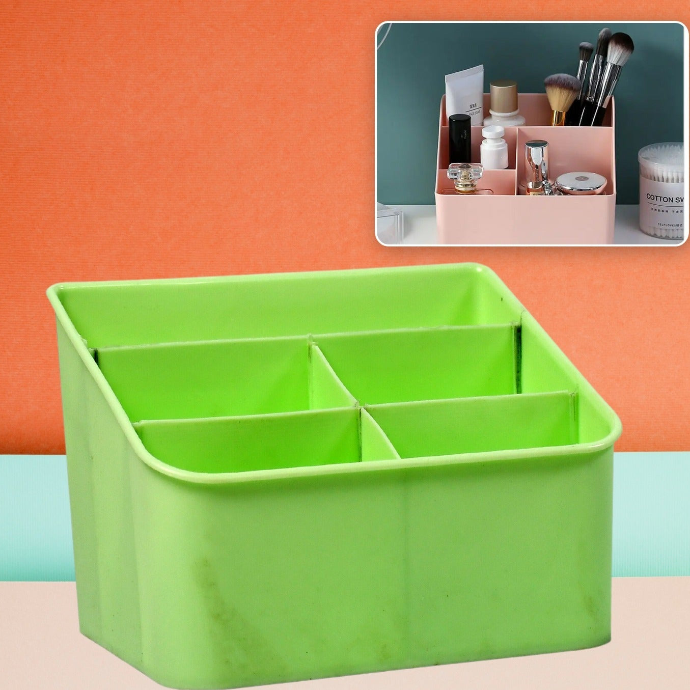 Plastic Multiple Storage Box For Living Room And Bathroom Space Saver Storage Box - Happy Price - Image 1
