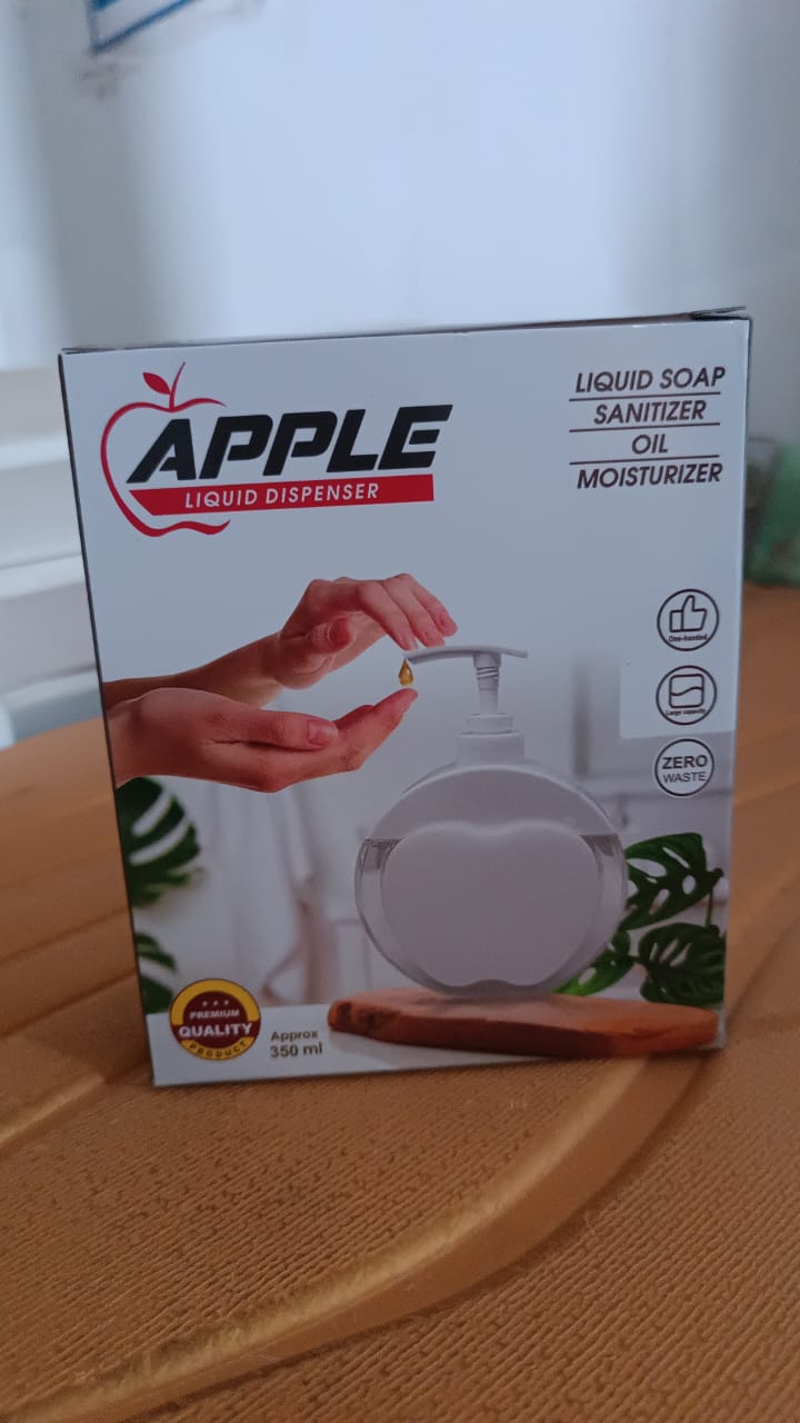 Apple Shaped Liquid Soap Dispenser - 350 ML Refillable Hand Wash Bottle with Pump - Happy Price - Image 7