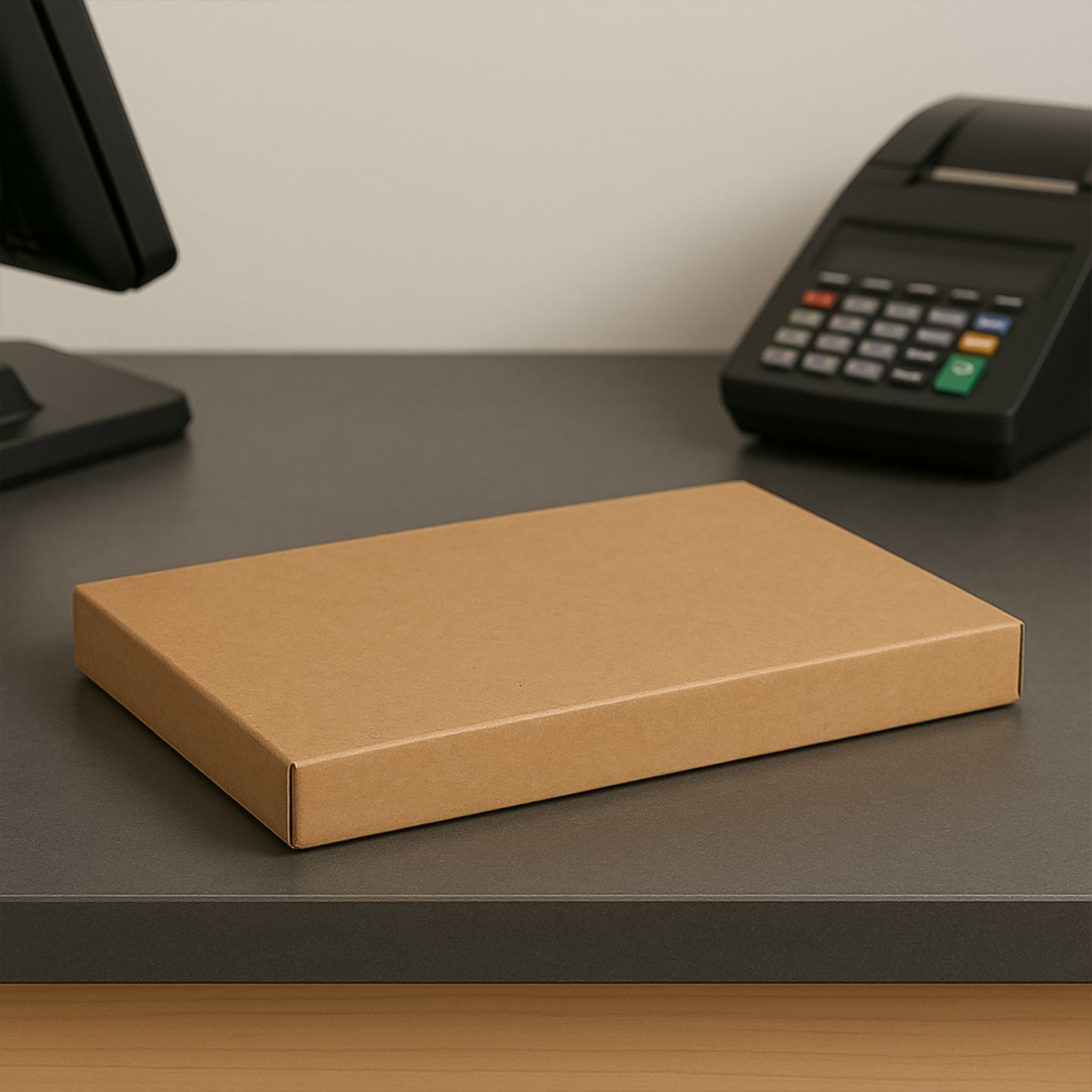 Sturdy Brown Corrugated Box for Secure Packaging - 30x20x3 cm, 1 Piece - Happy Price - Image 3