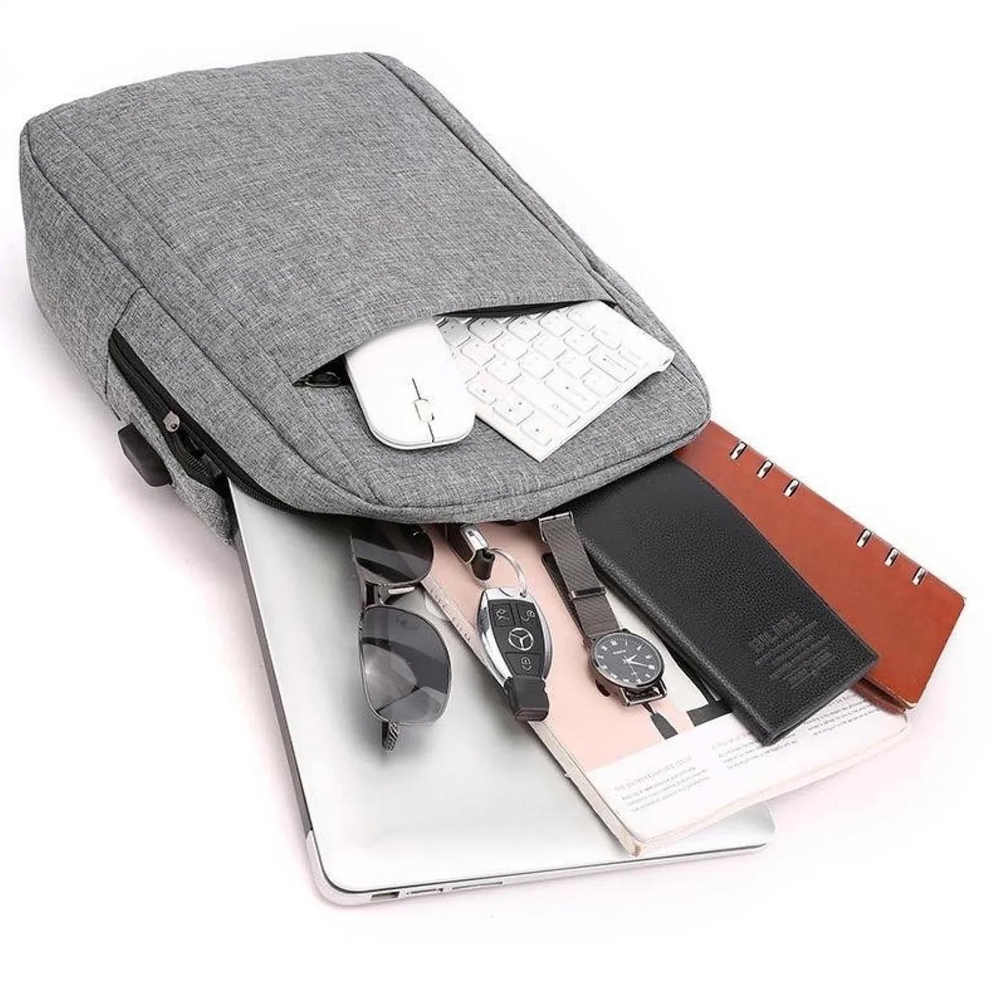 Laptop Bag With Adjustable Shoulder Strap  Storage Pockets Lightweight Water-resistant Travel-friendly Bag Office Bag  School Bag  College Bag  Business Bag - Happy Price - Image 3