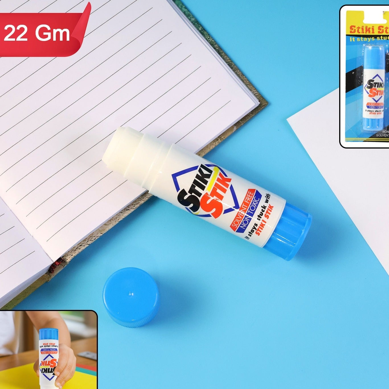 HappyPrice 22gm Glue Stick - Safe, Non-Toxic Adhesive for Paper & Crafts (1 Pc) - Happy Price - Image 1