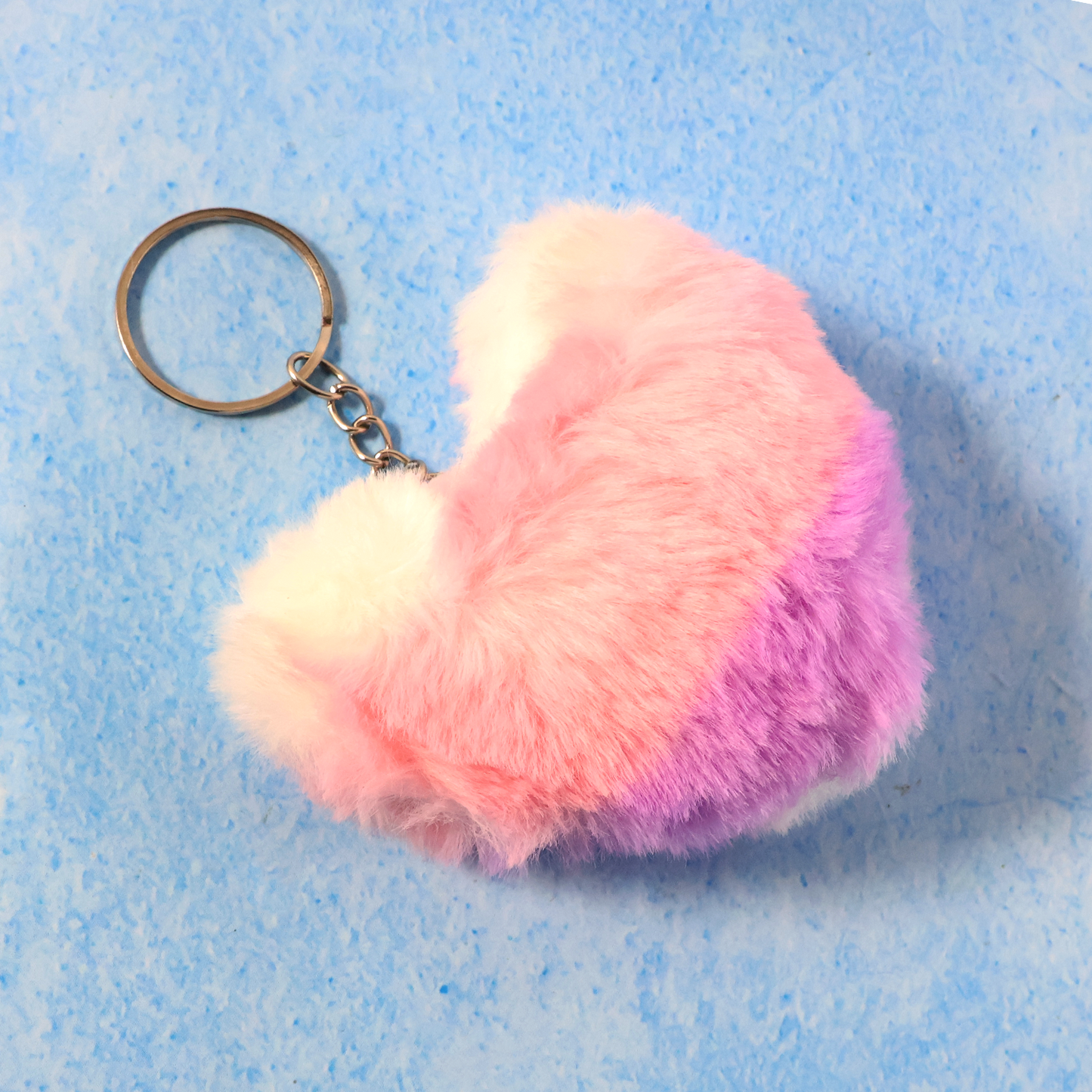 Cute Heart Plush Keychain - 1 Pc - Happy Price - Image 4