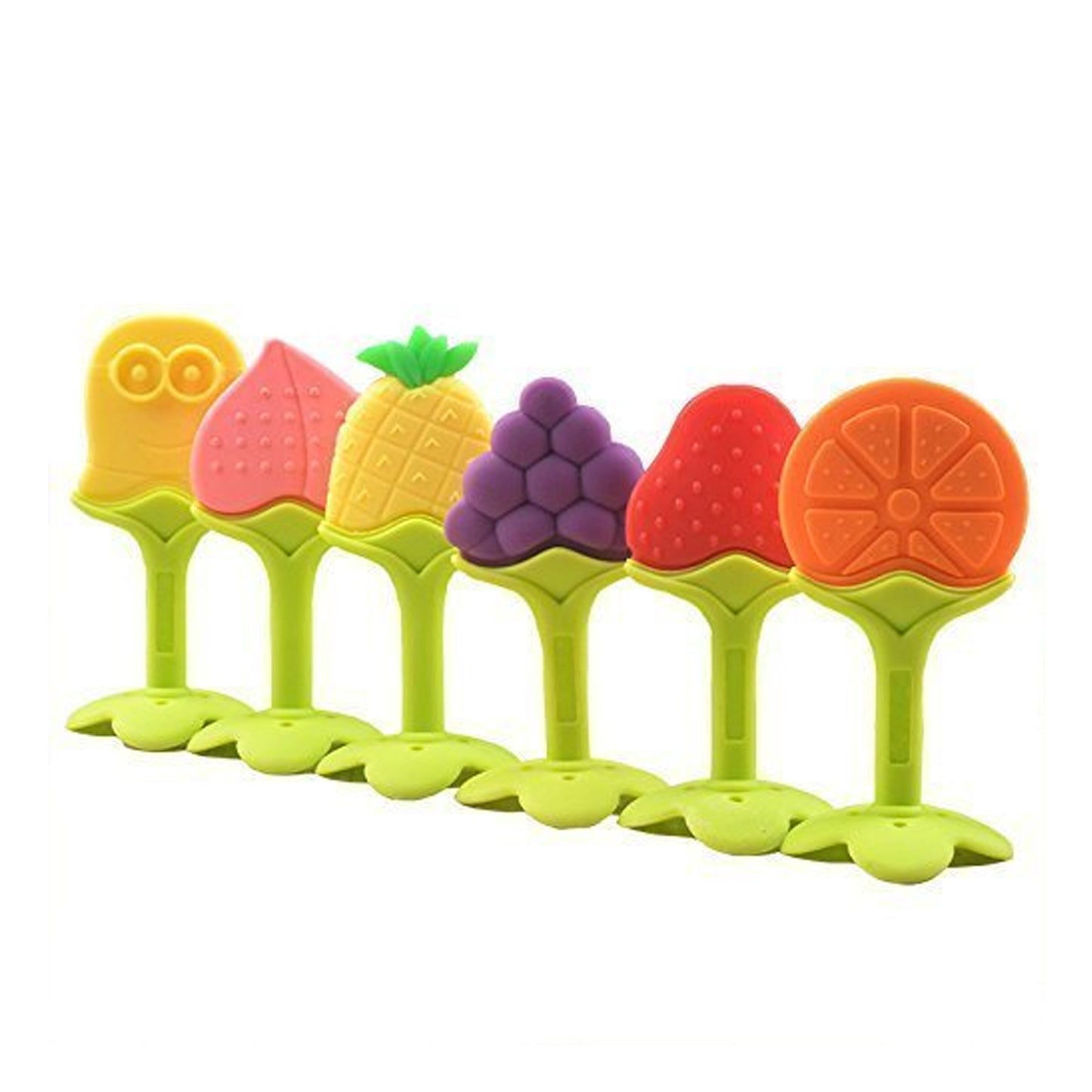 Silicone Fruit Shape Teether Toy Food Grade Silicon Teether Use For Baby  Toddlers  Infants  Children - Happy Price - Image 6