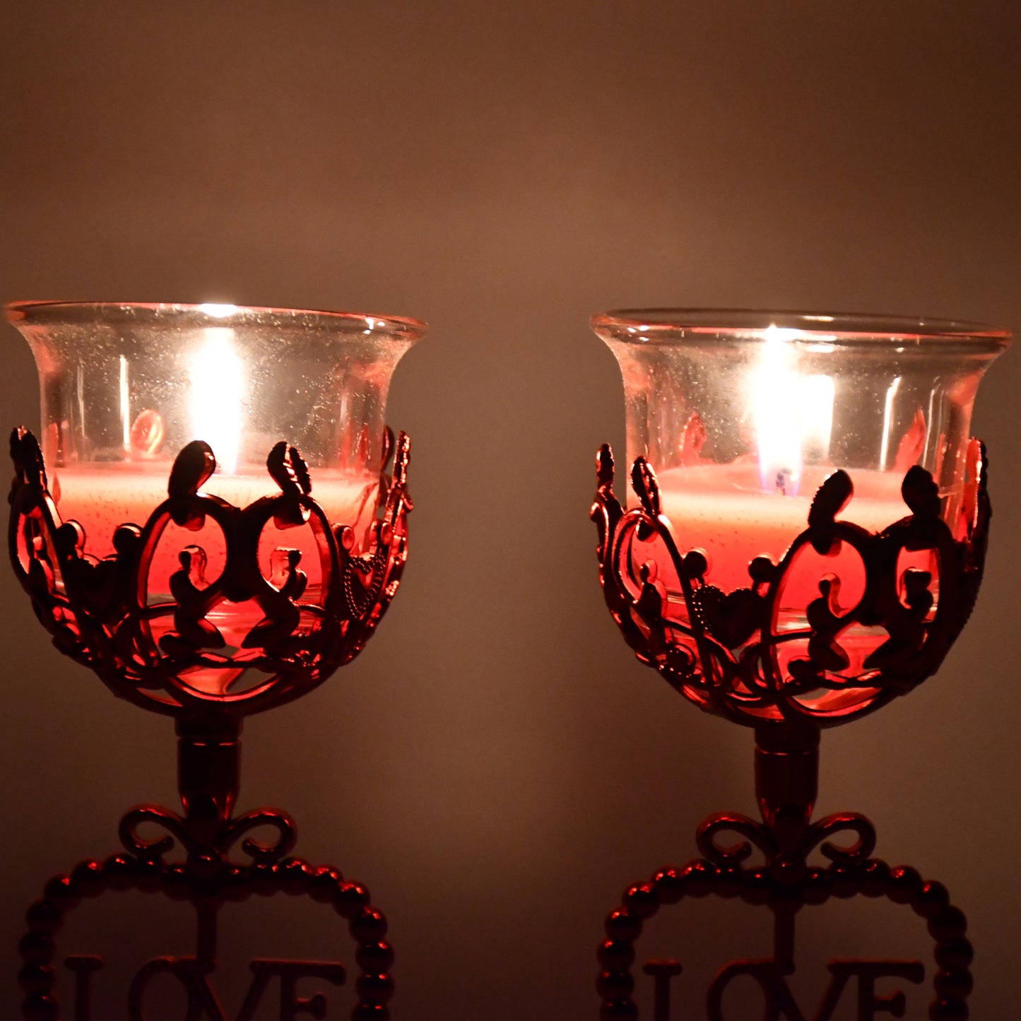 Tea Lights Holder Candle Stand (2 Pc Set) - Happy Price - Image 2
