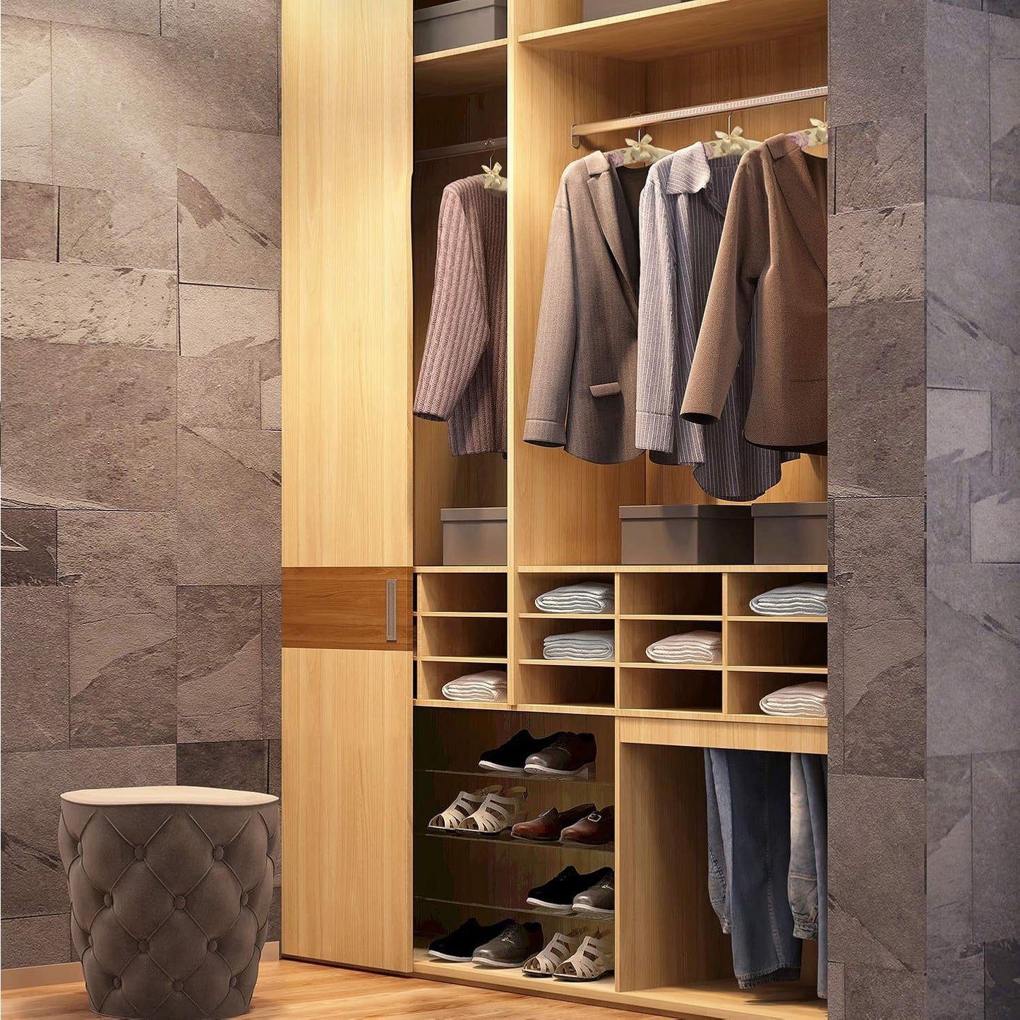 Floral Padded Clothes Hanger (1 Pc) - Satin Finish, Gentle on Delicates - Happy Price - Image 3