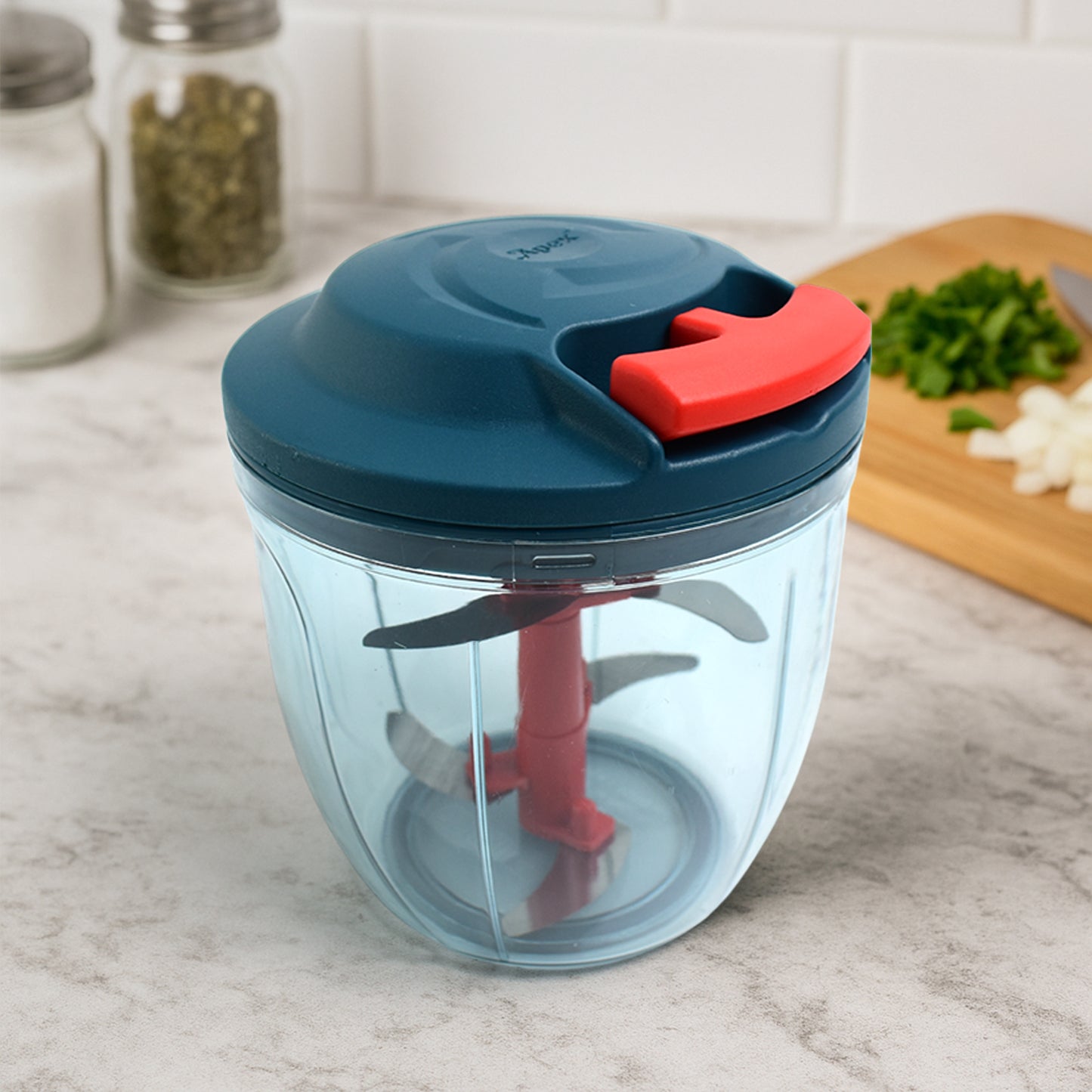 Apex Speed-x Hand-powered Vegetable Chopper (1000 Ml) - Happy Price - Image 2