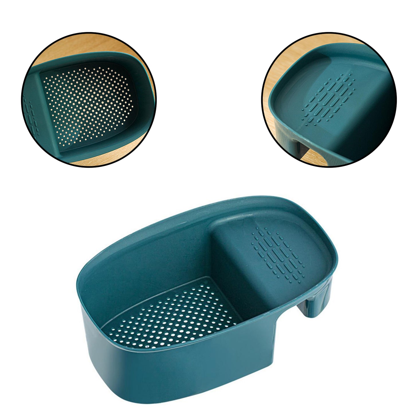 Kitchen Sink Corner Basket for Dish Drying & Vegetable Washing - Happy Price - Image 6